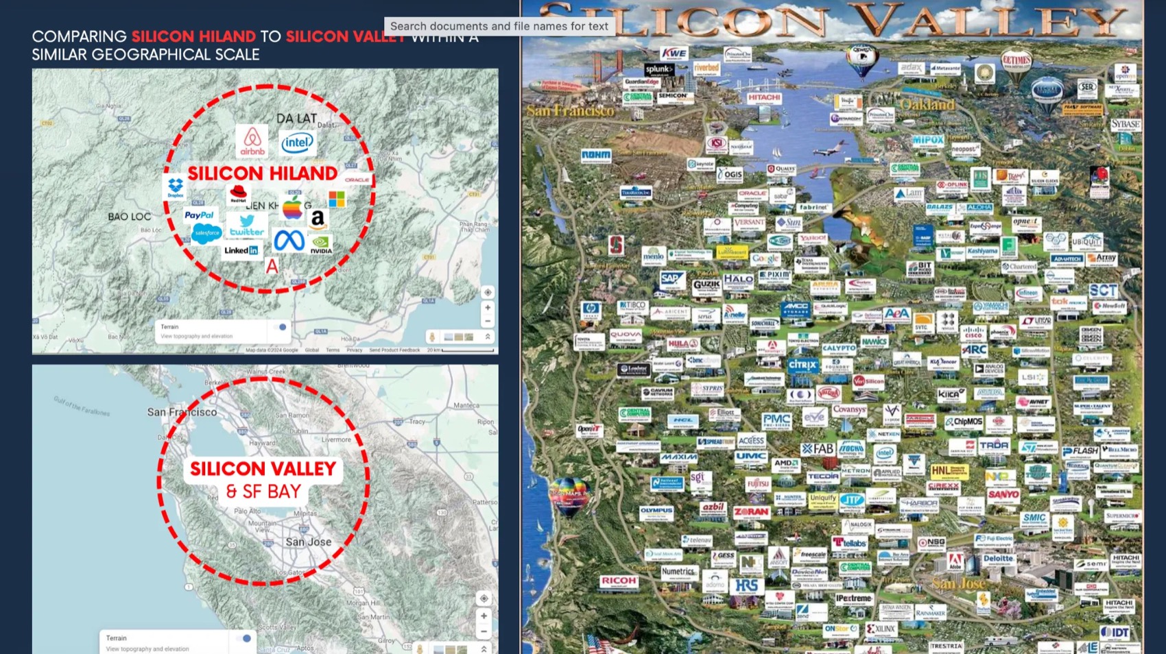 5.673 km² – tương đương Silicon Valley
