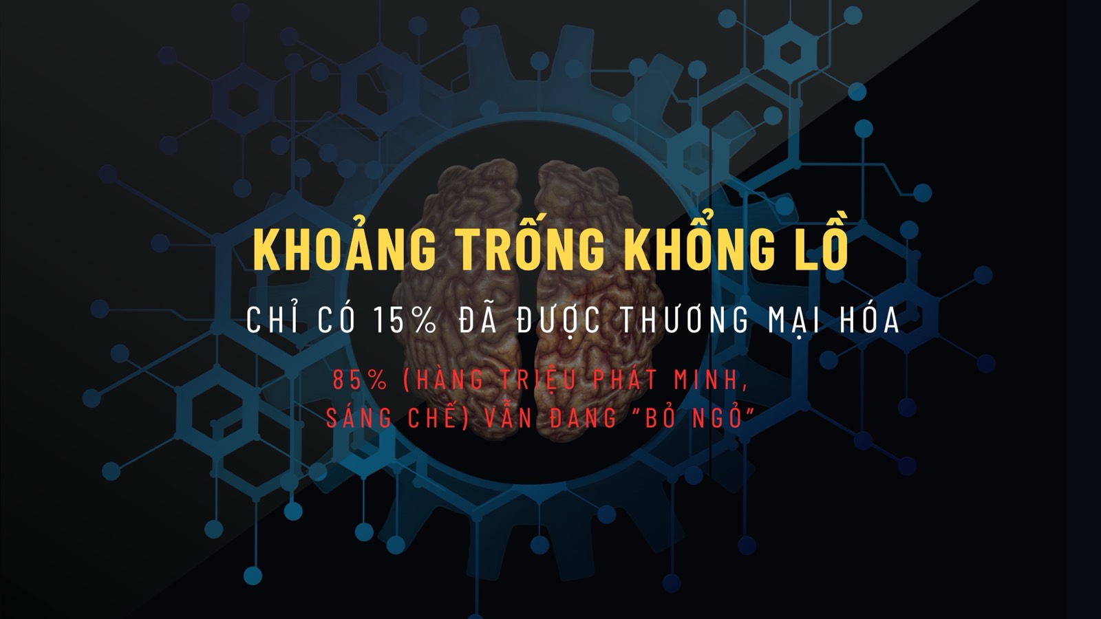 Khoảng trống 85% tài sản trí tuệ