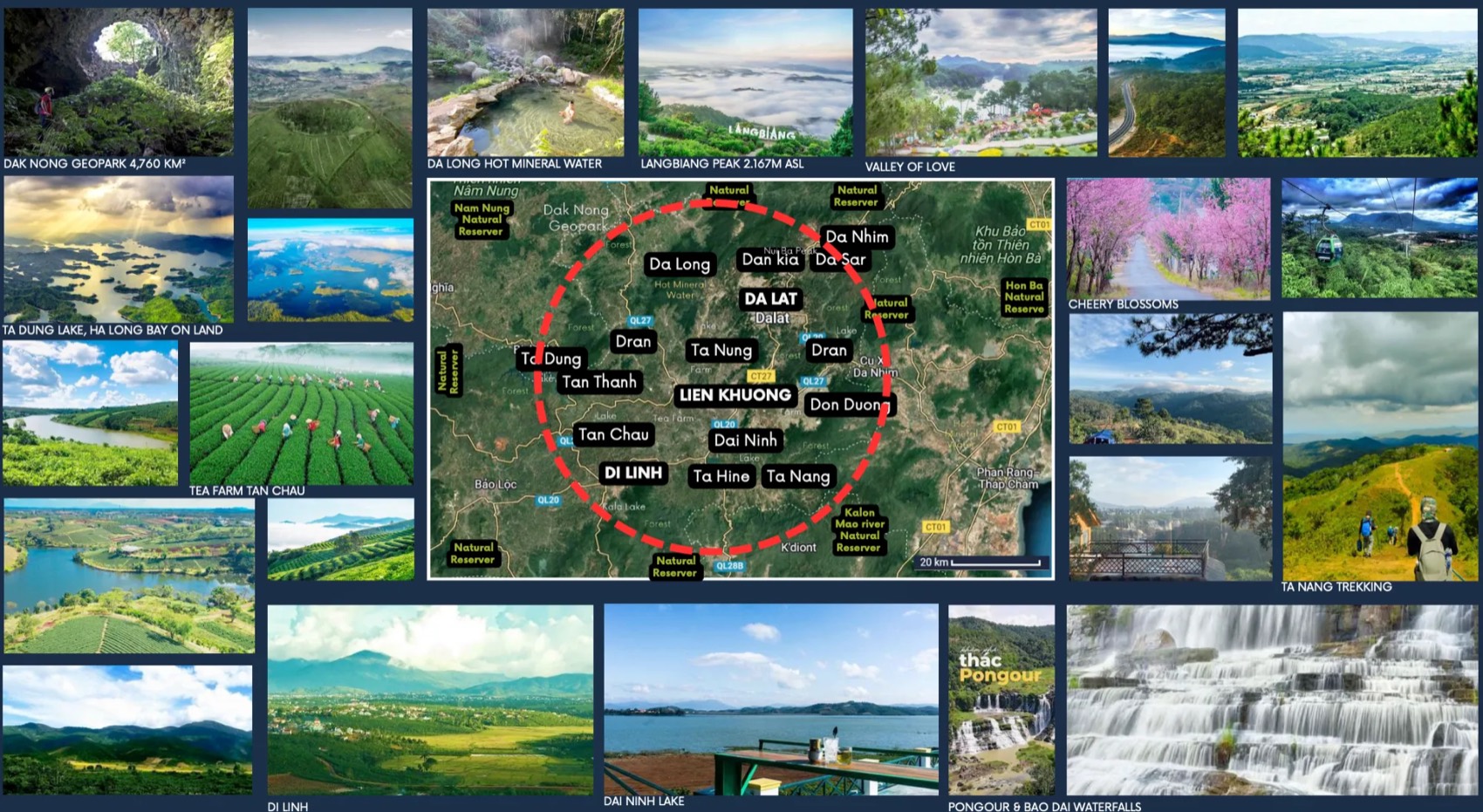 Thiên nhiên cao nguyên ở độ cao 1.000 m